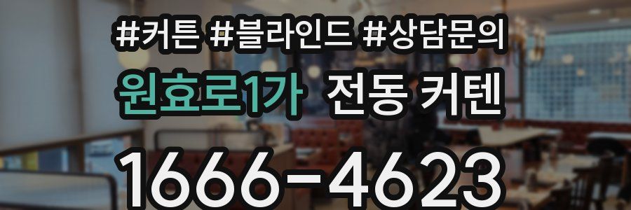 원효로1가 전동 커텐