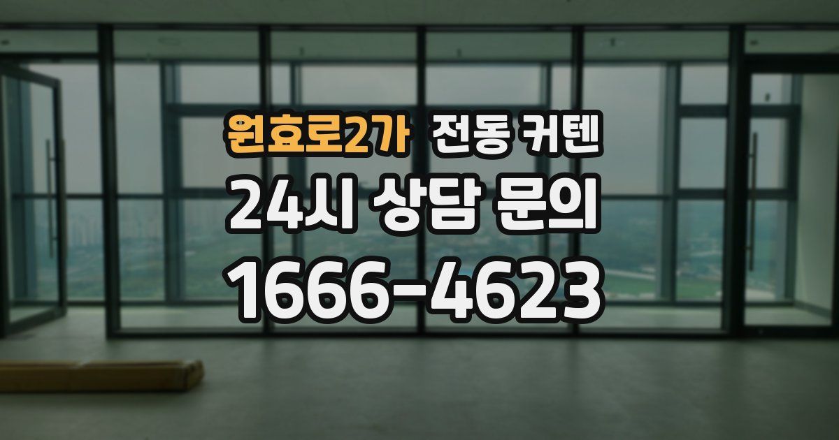 원효로2가 전동 커텐