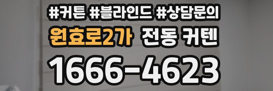 원효로2가 전동 커텐