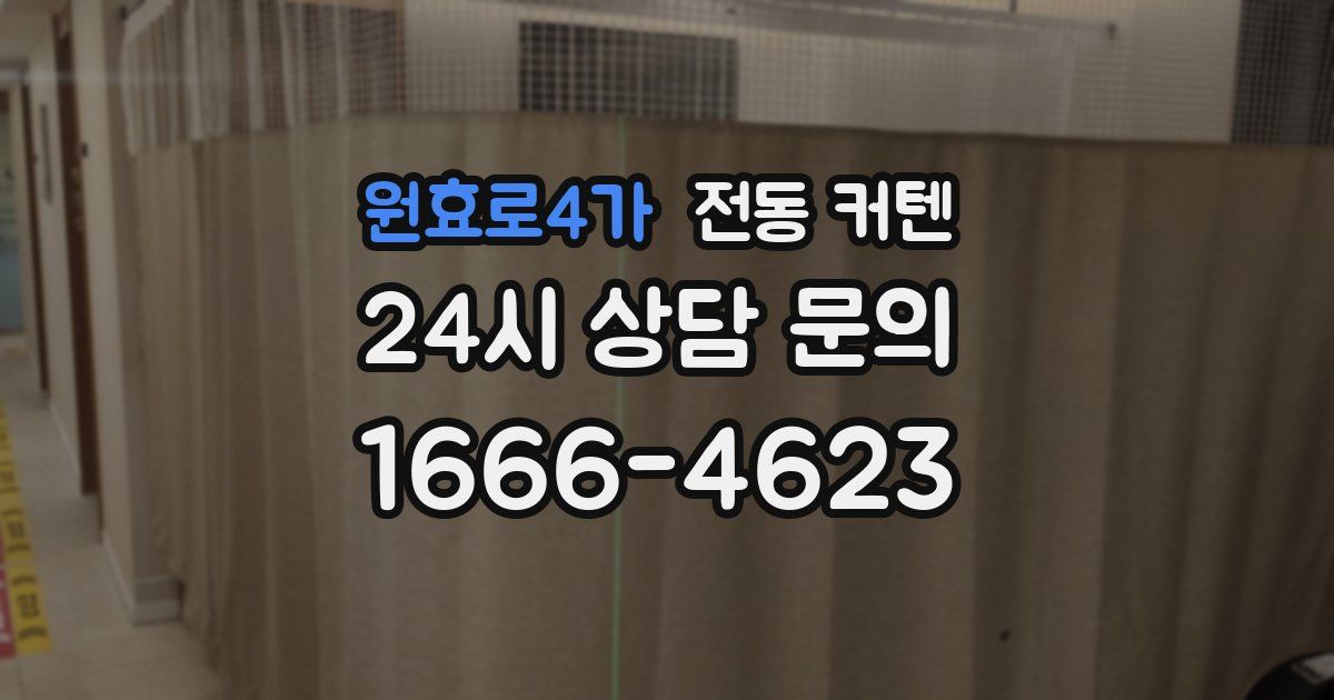 원효로4가 전동 커텐