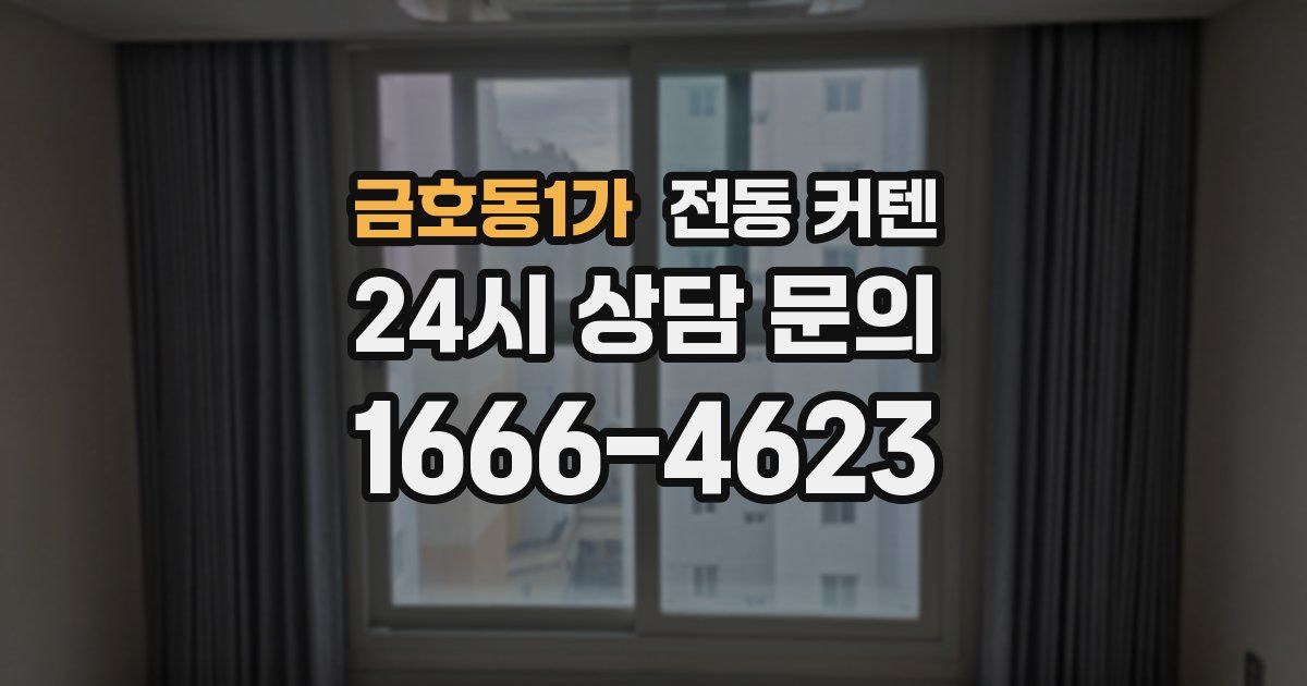 금호동1가 전동 커텐