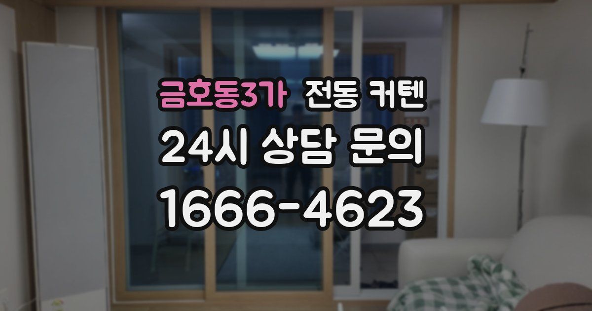 금호동3가 전동 커텐