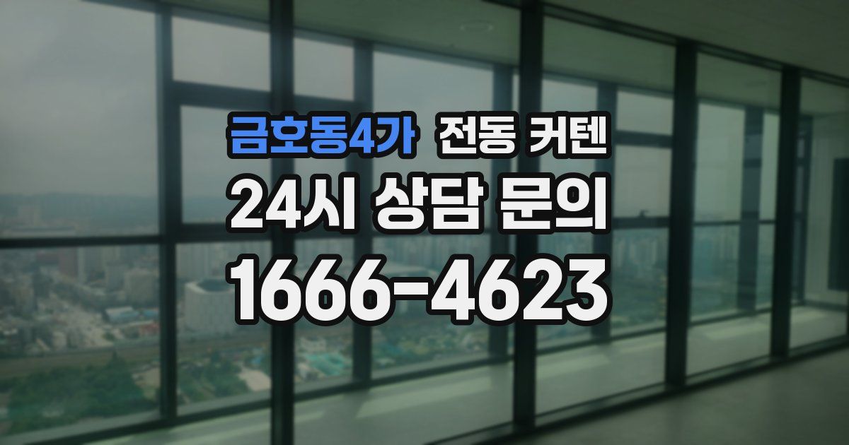 금호동4가 전동 커텐
