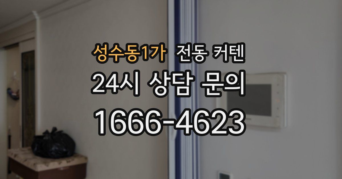 성수동1가 전동 커텐
