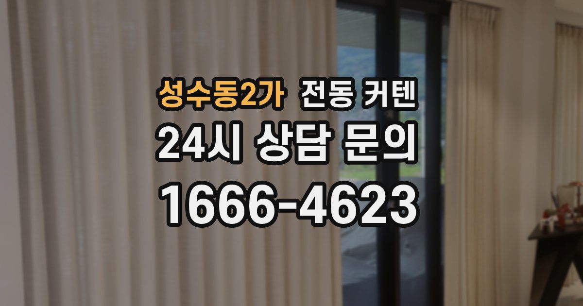 성수동2가 전동 커텐