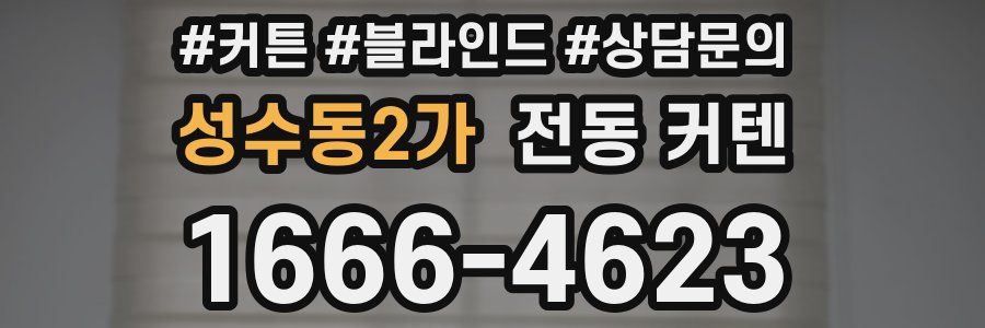 성수동2가 전동 커텐