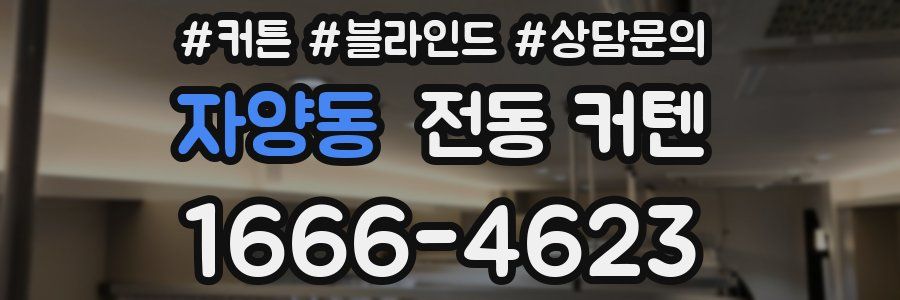 자양동 전동 커텐