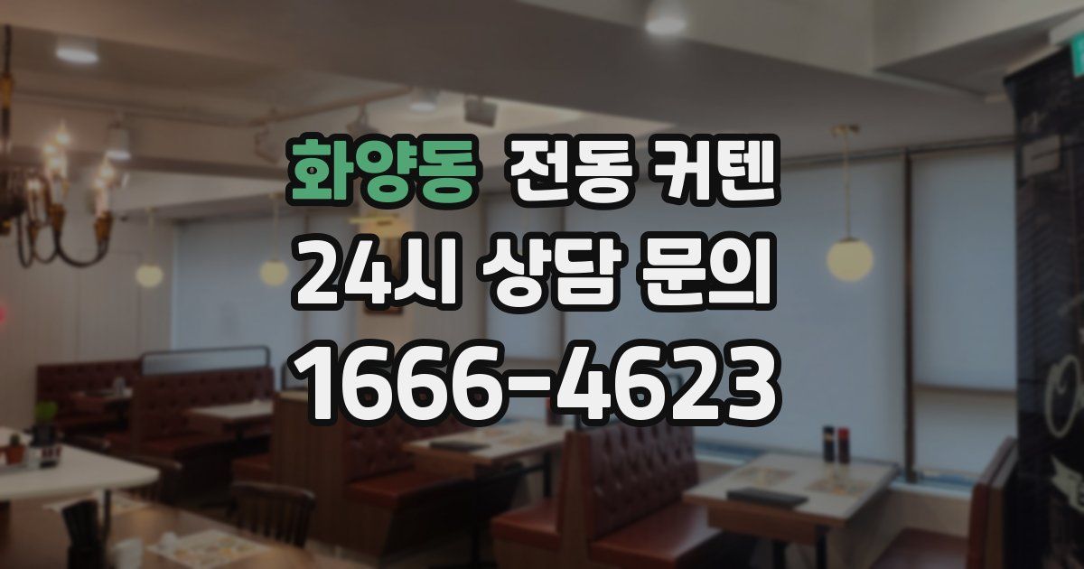 화양동 전동 커텐