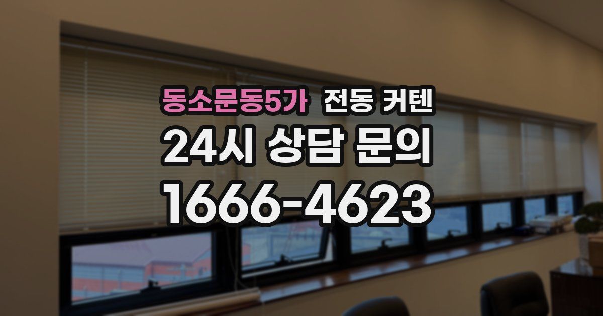 동소문동5가 전동 커텐