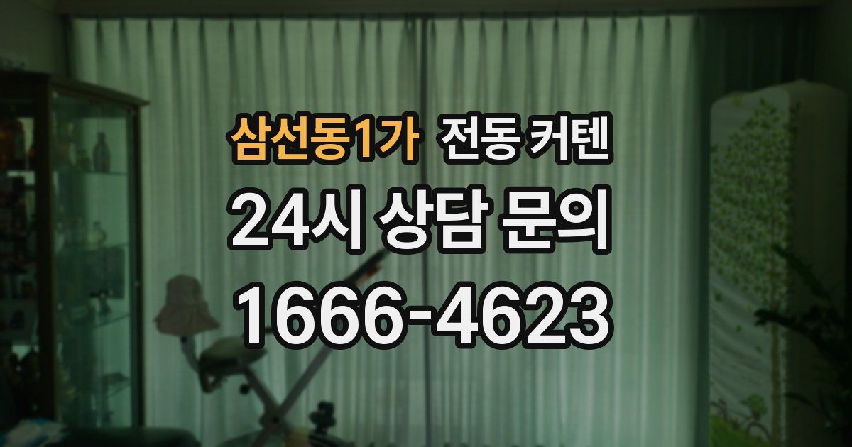 삼선동1가 전동 커텐