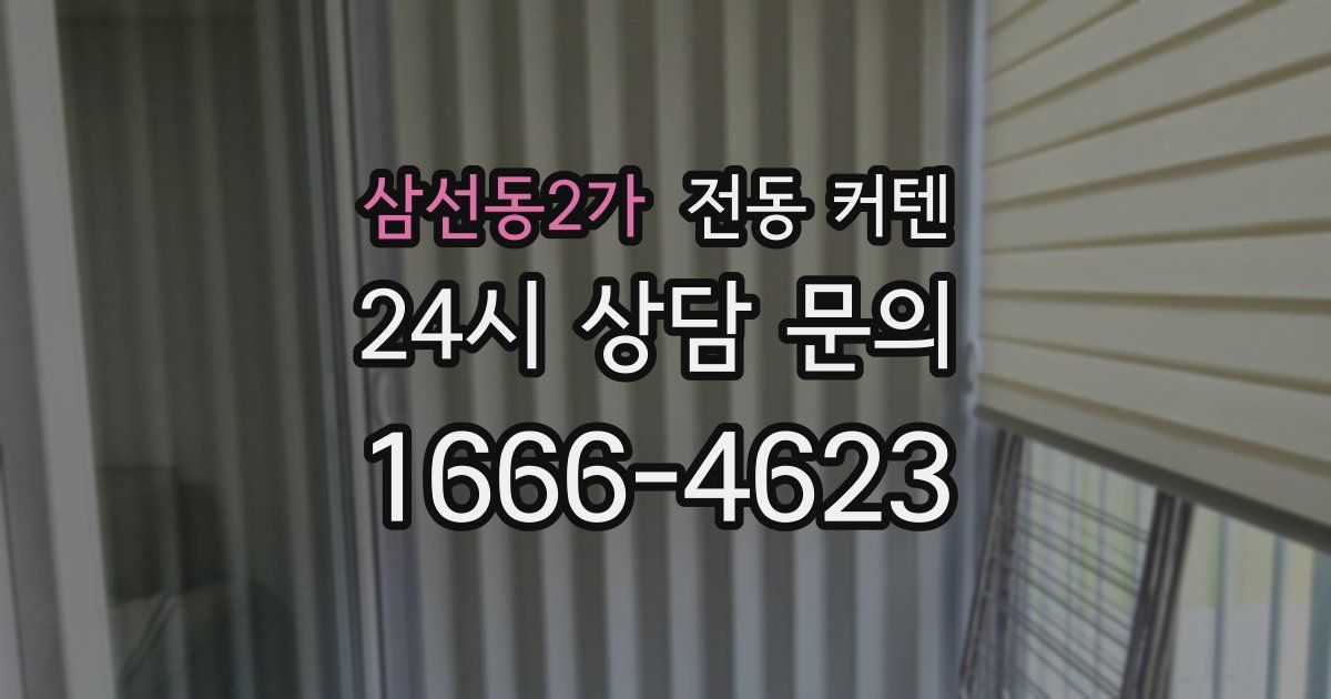 삼선동2가 전동 커텐