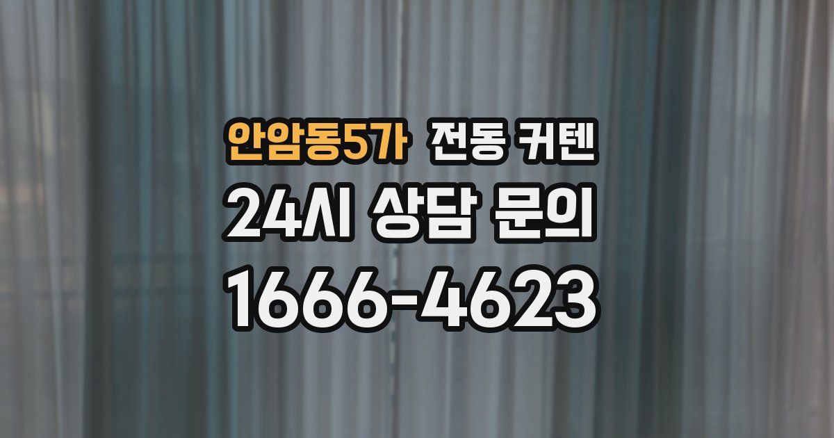 안암동5가 전동 커텐