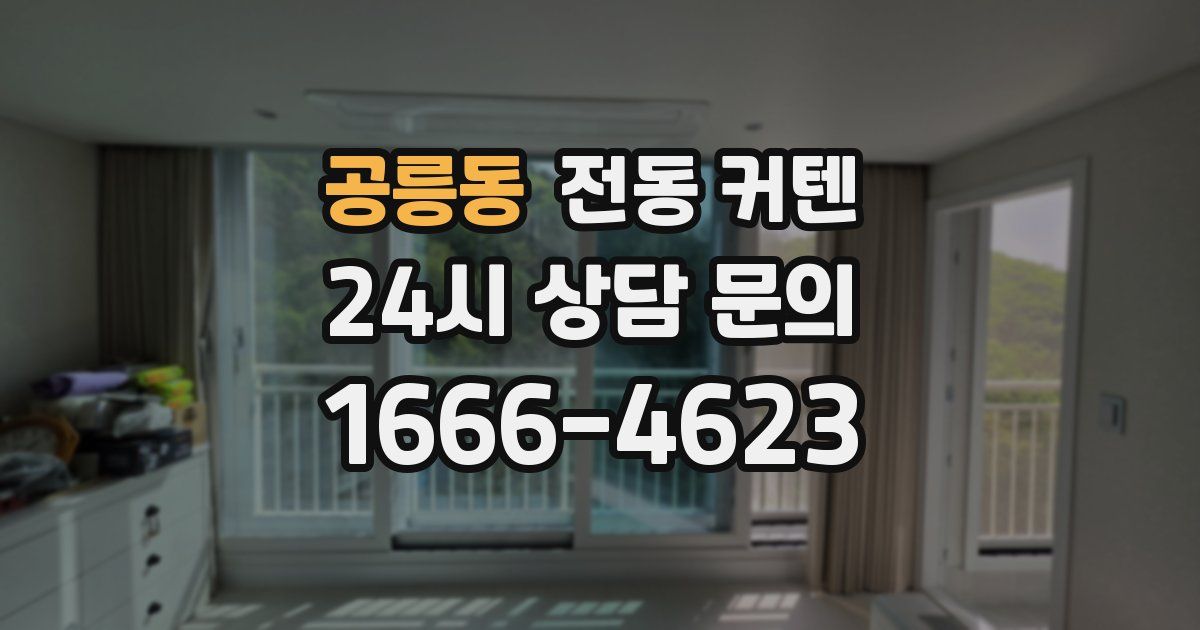공릉동 전동 커텐