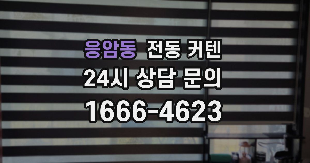 응암동 전동 커텐