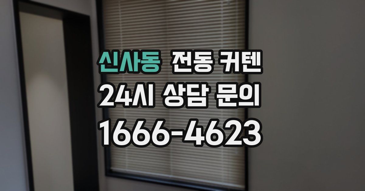 신사동 전동 커텐