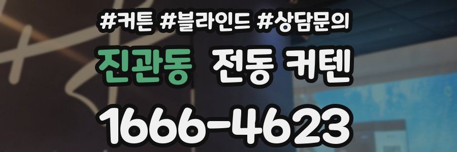 진관동 전동 커텐