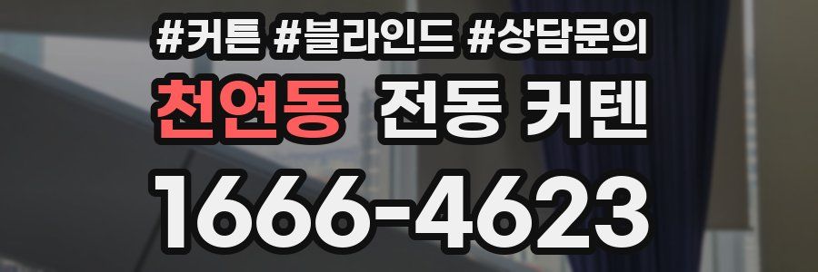 천연동 전동 커텐