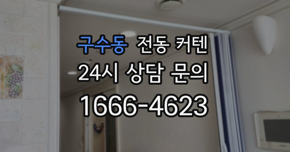 구수동 전동 커텐