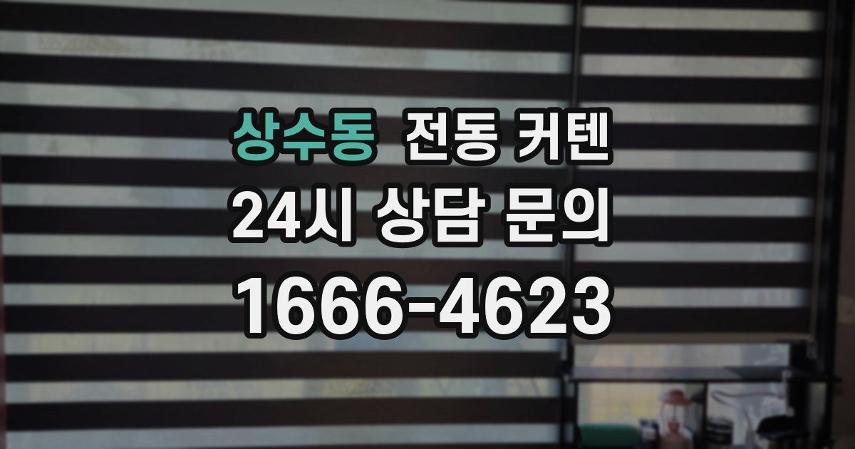 상수동 전동 커텐