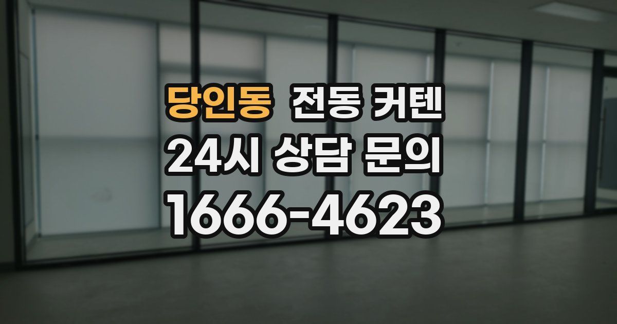 당인동 전동 커텐
