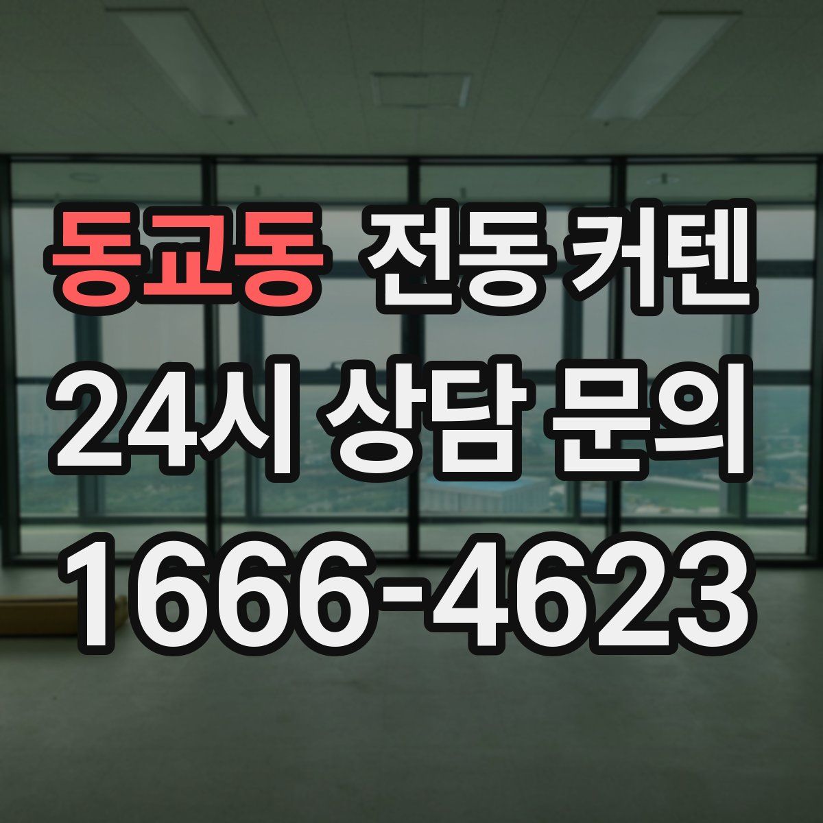 동교동 전동 커텐