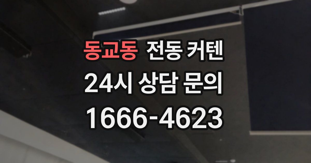 동교동 전동 커텐