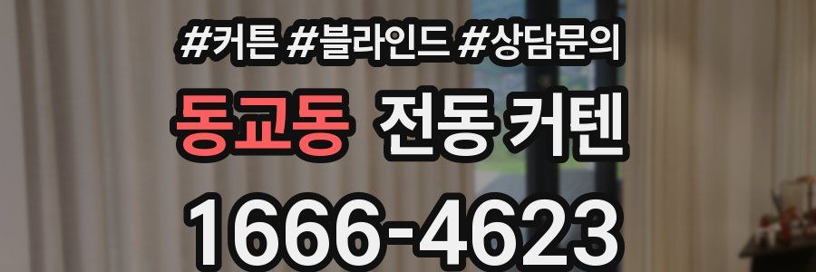 동교동 전동 커텐