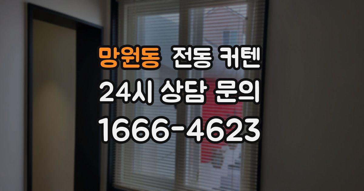 망원동 전동 커텐