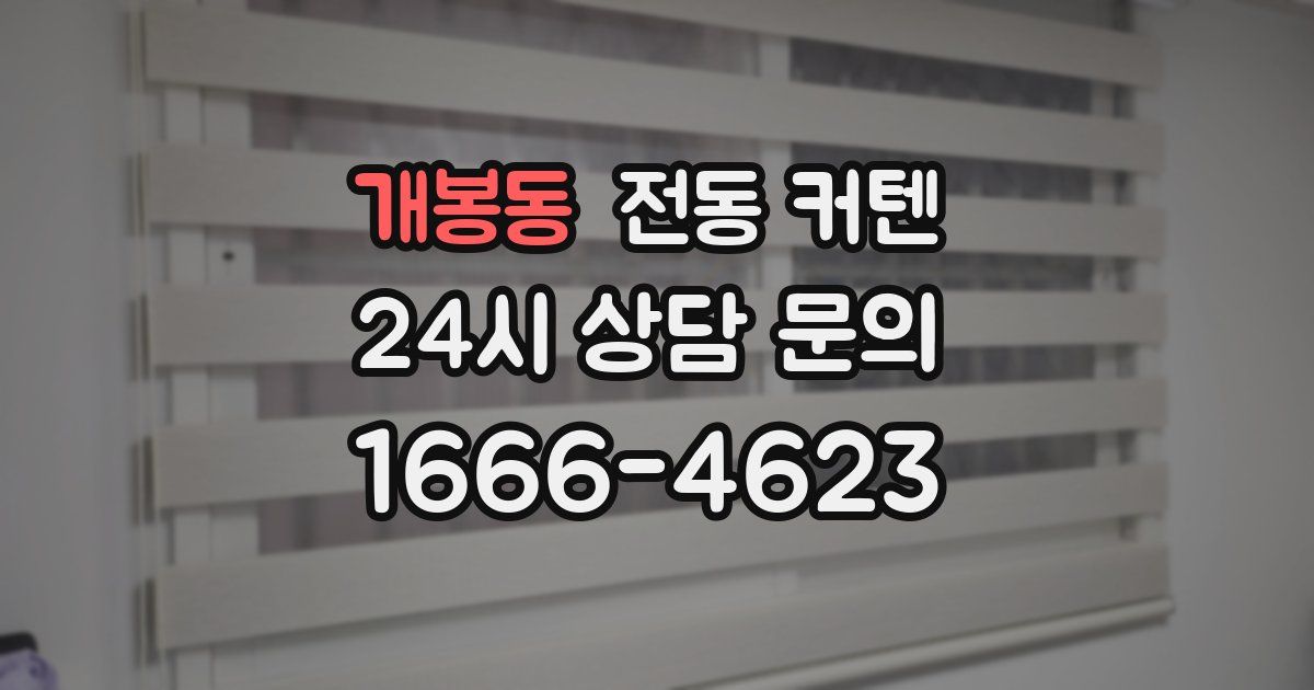 개봉동 전동 커텐