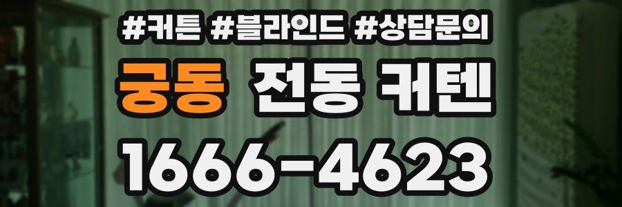궁동 전동 커텐