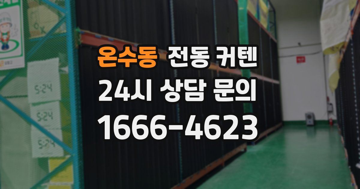 온수동 전동 커텐