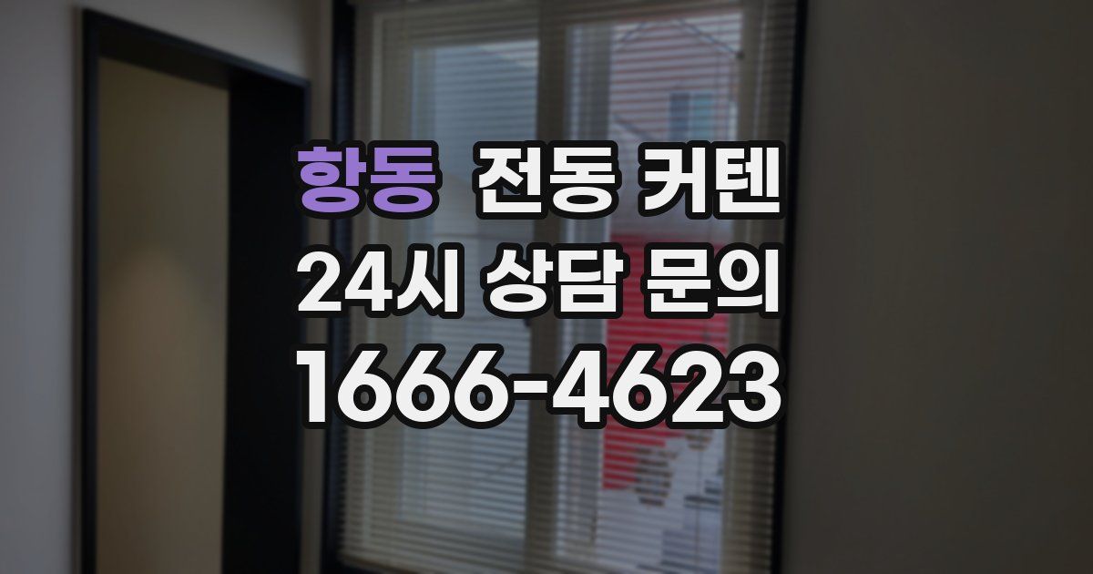 항동 전동 커텐