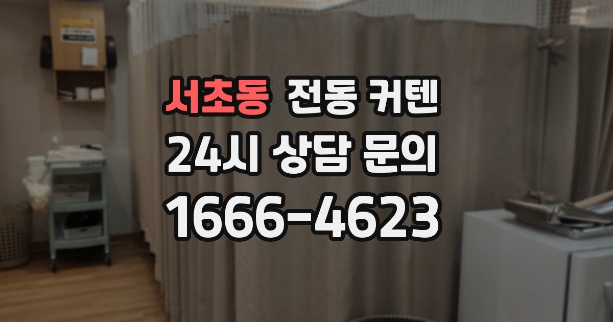 서초동 전동 커텐