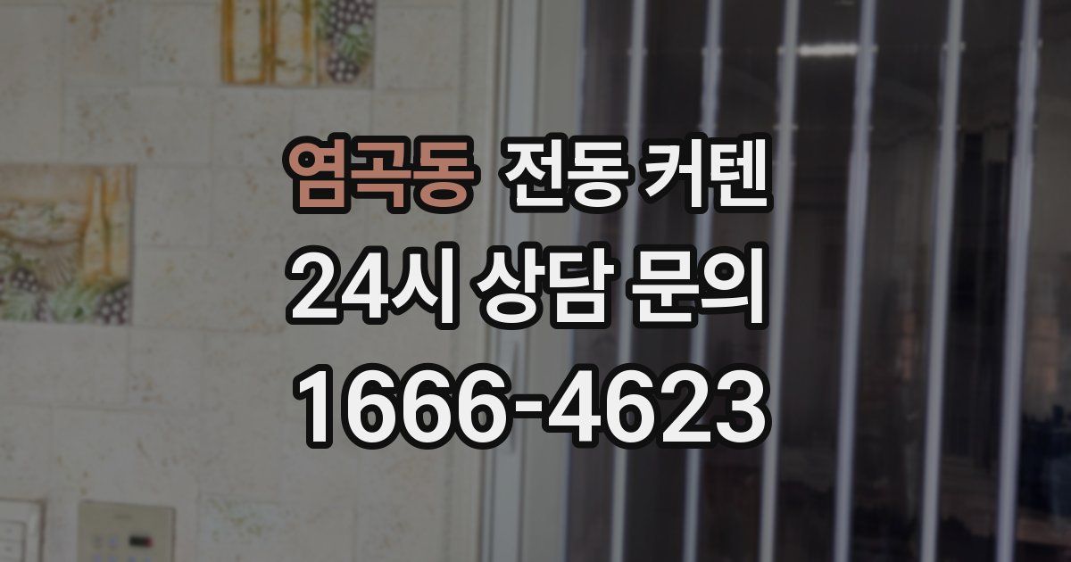 염곡동 전동 커텐