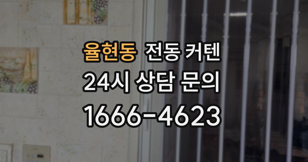 율현동 전동 커텐