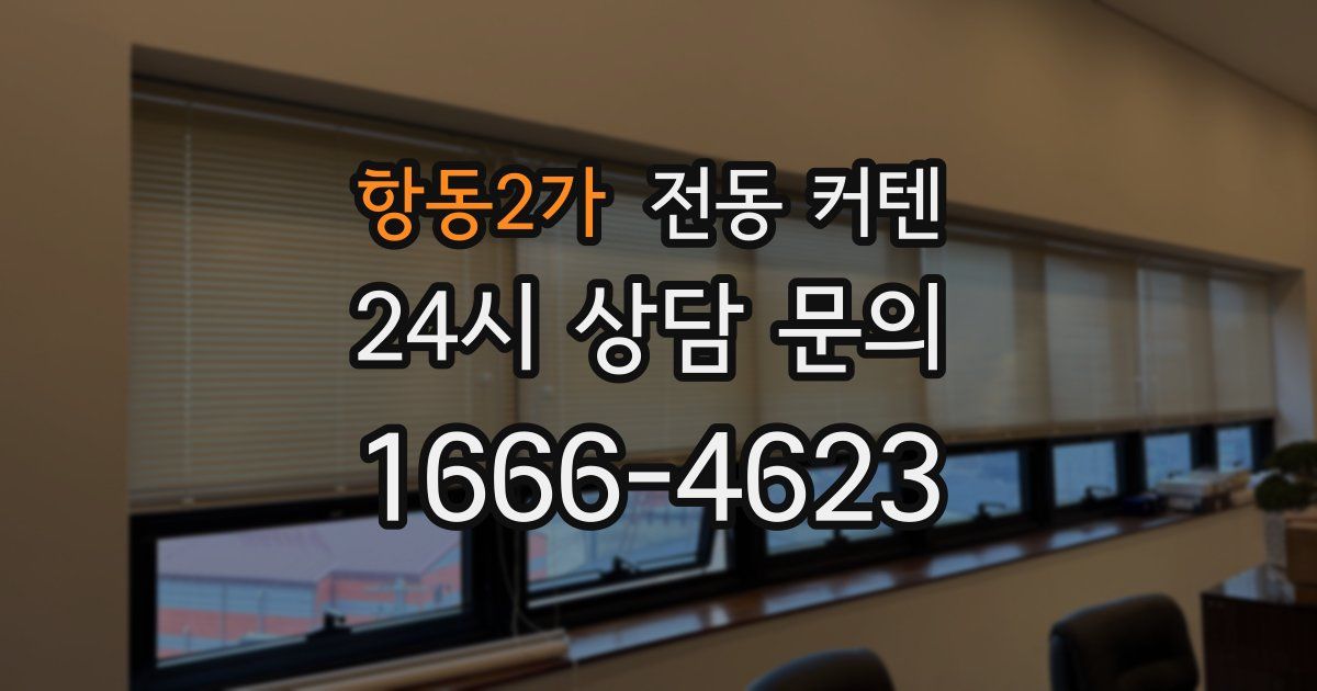 항동2가 전동 커텐