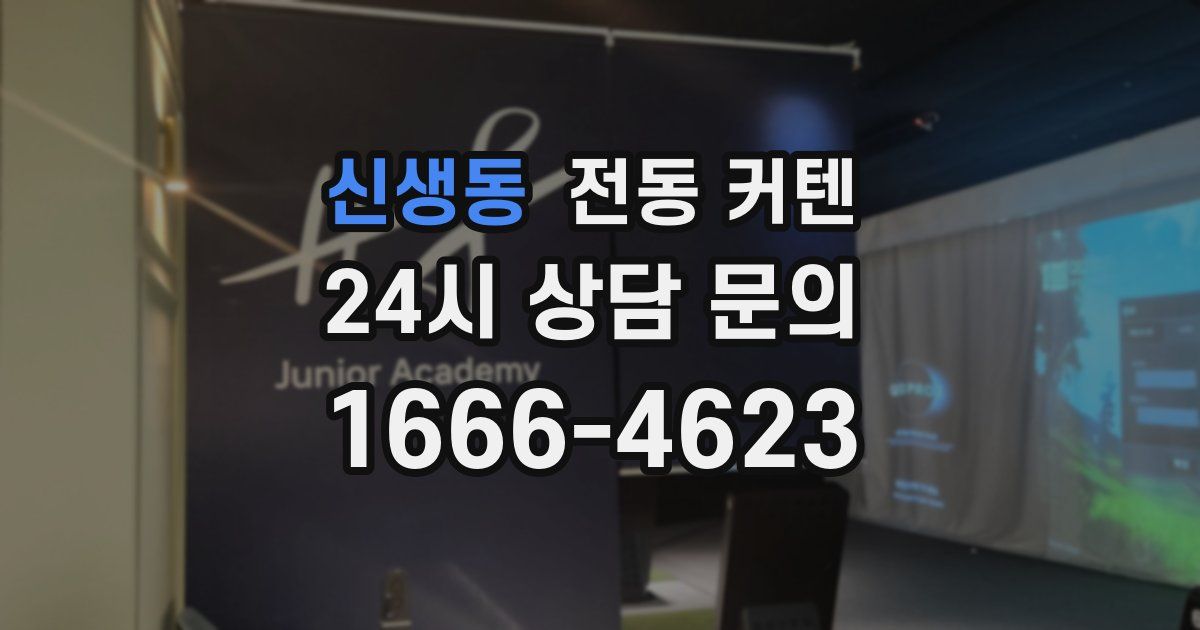 신생동 전동 커텐