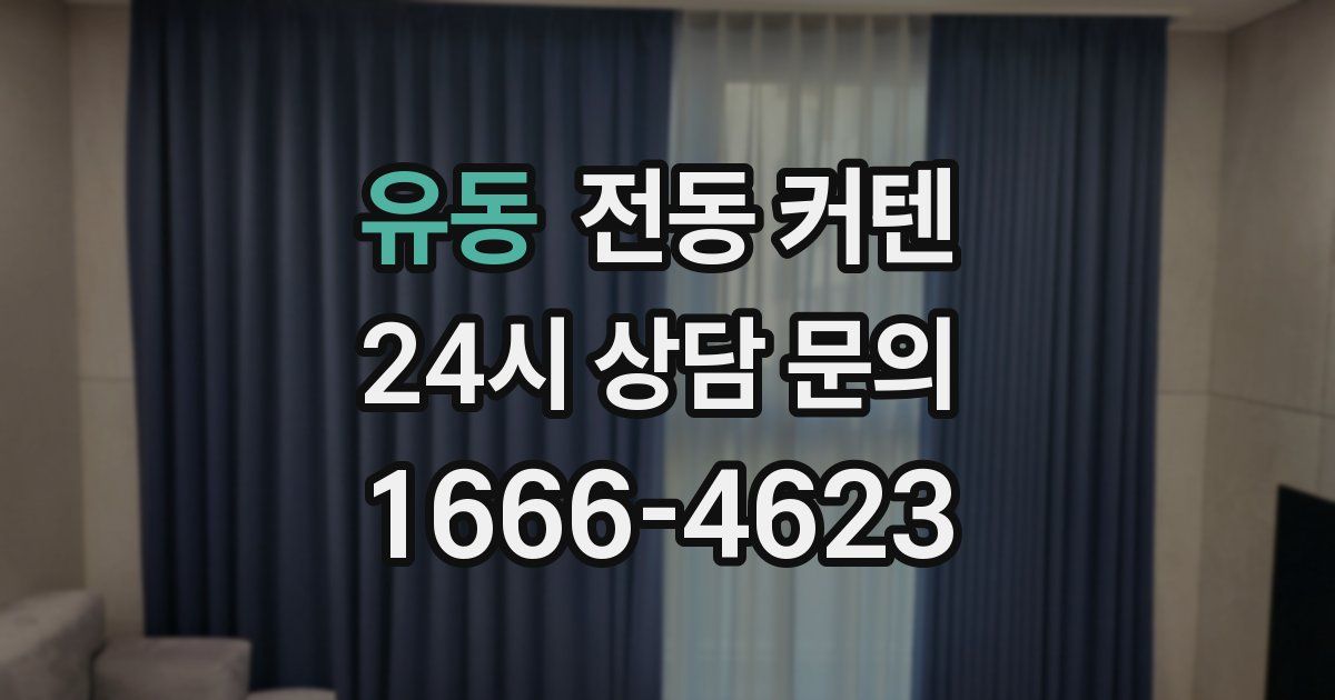 유동 전동 커텐