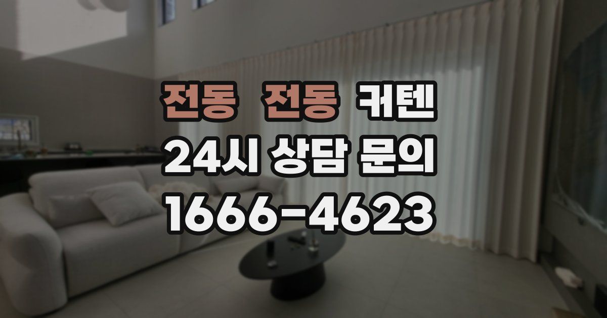 전동 전동 커텐