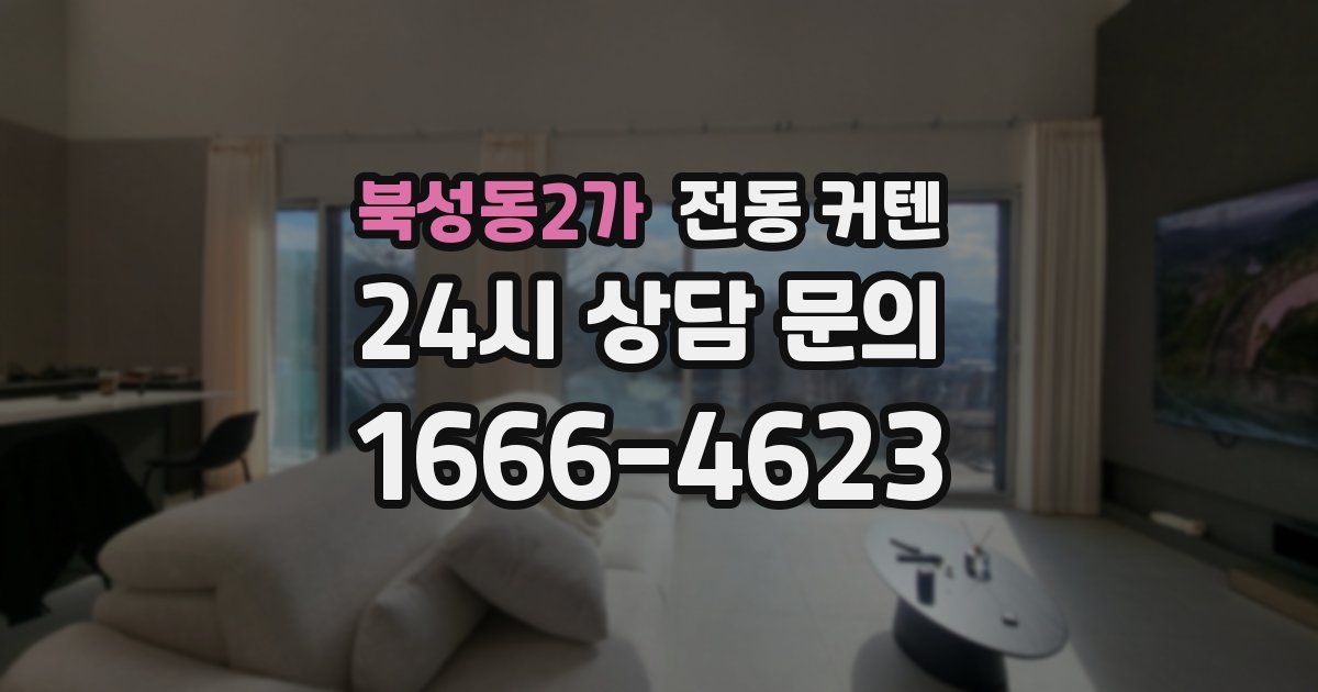 북성동2가 전동 커텐