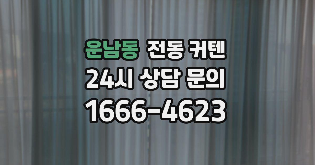 운남동 전동 커텐