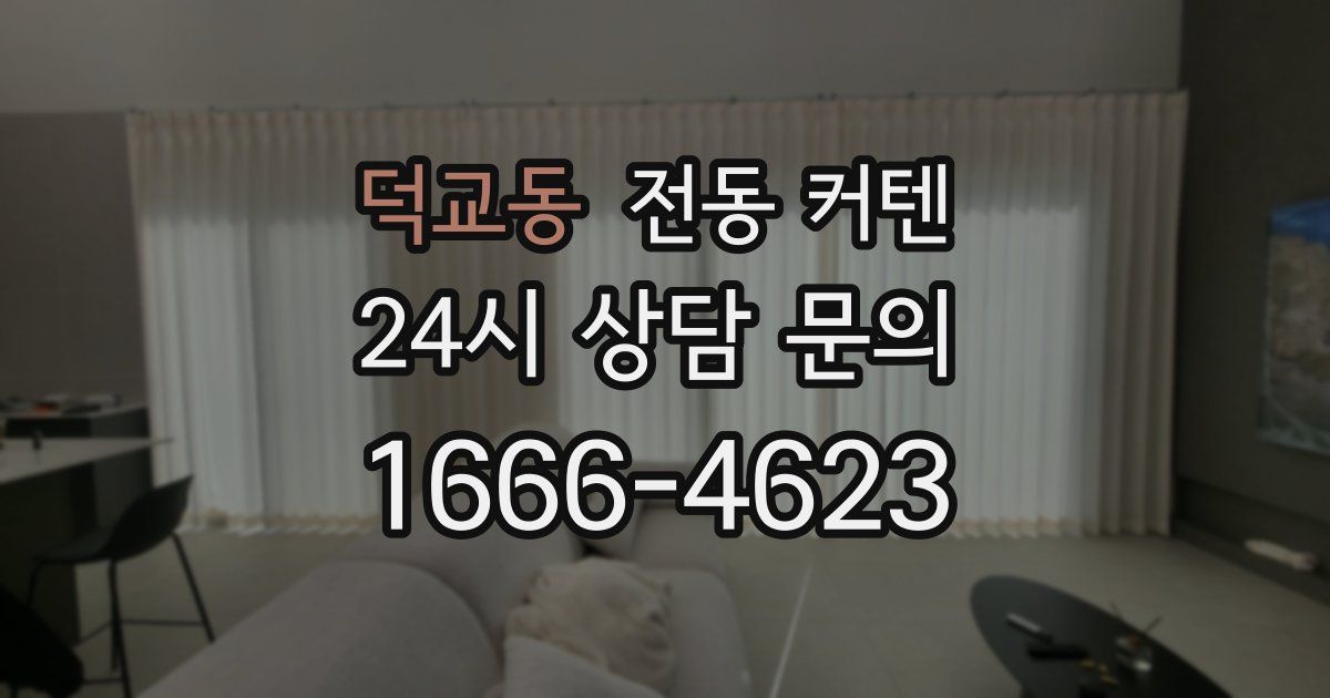 덕교동 전동 커텐