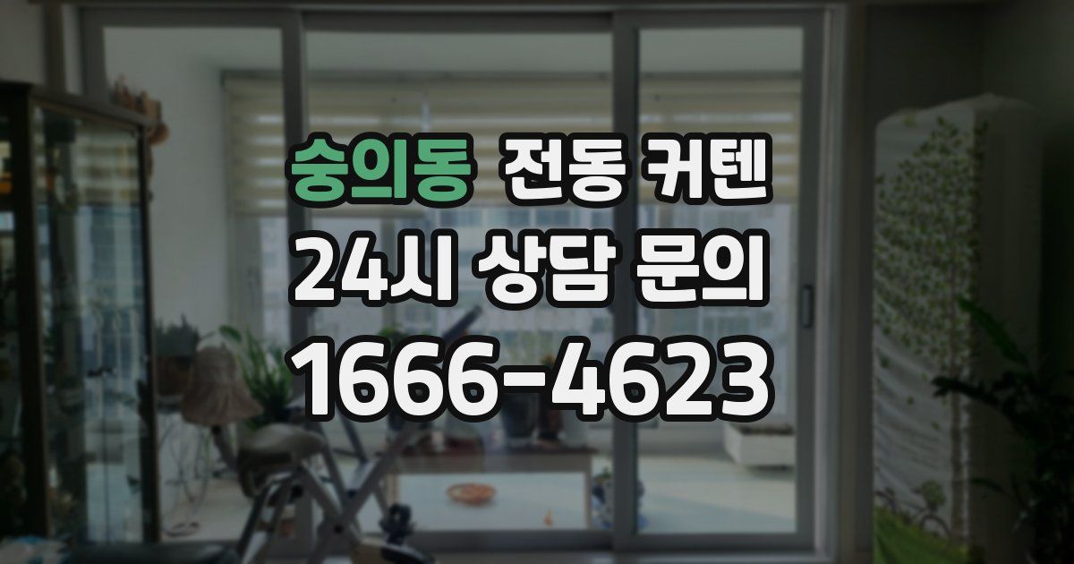 숭의동 전동 커텐