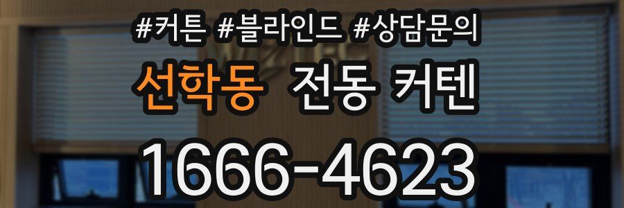 선학동 전동 커텐
