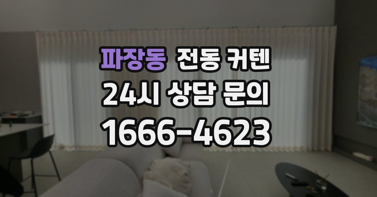 파장동 전동 커텐