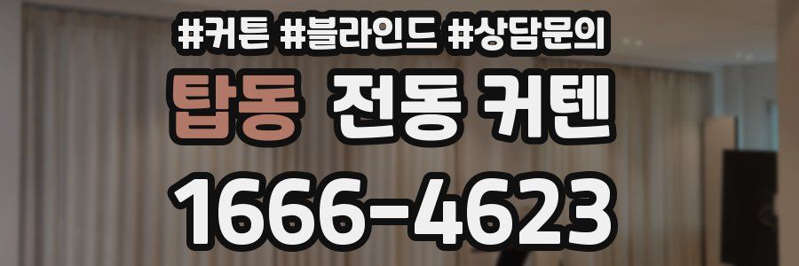 탑동 전동 커텐