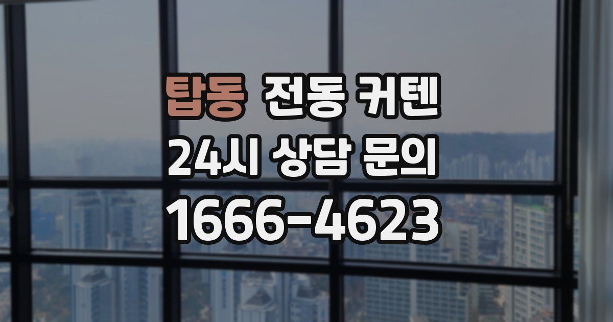 탑동 전동 커텐