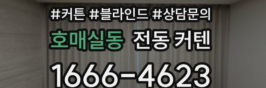 호매실동 전동 커텐