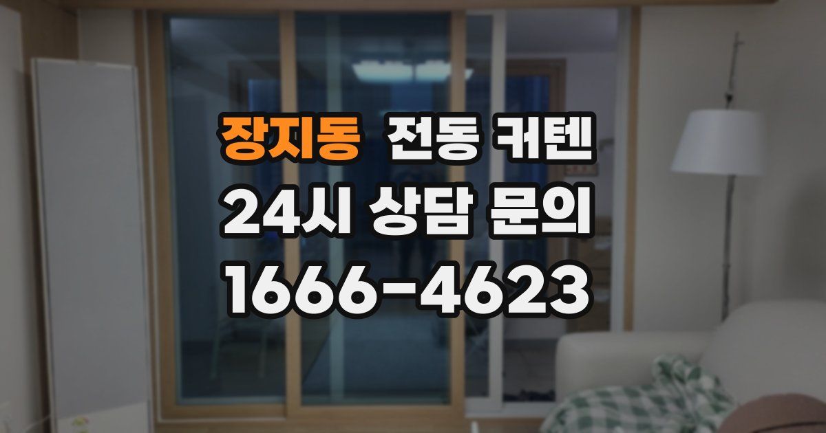 장지동 전동 커텐