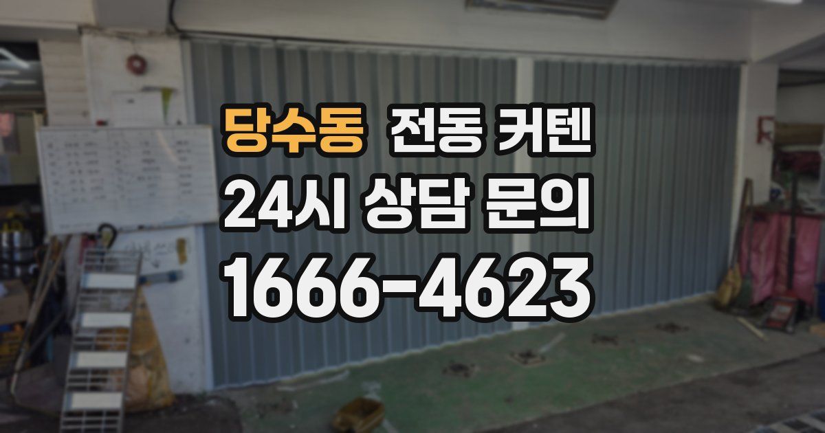 당수동 전동 커텐